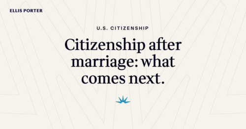 New US citizen after naturalizing based on marriage to a US citizen.