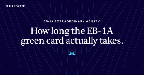 Timeline of the EB-1A green card from I-140 filing to green card in hand.