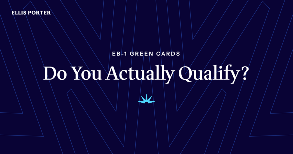 Professional weighing whether their record meets EB-1 green card qualifications.