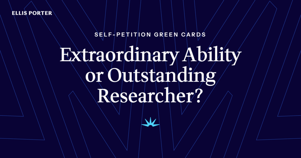 Comparison of the EB-1A extraordinary ability and EB-1B outstanding researcher green cards.