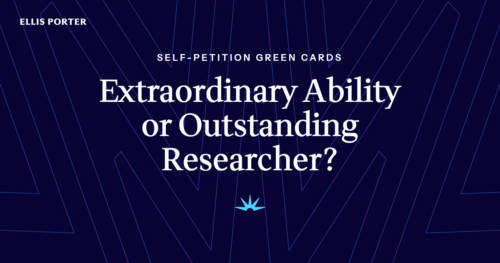 Comparison of the EB-1A extraordinary ability and EB-1B outstanding researcher green cards.