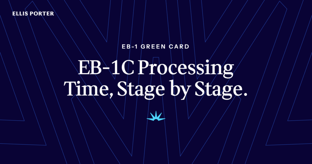 Timeline of the EB-1C multinational manager green card from petition to approval.