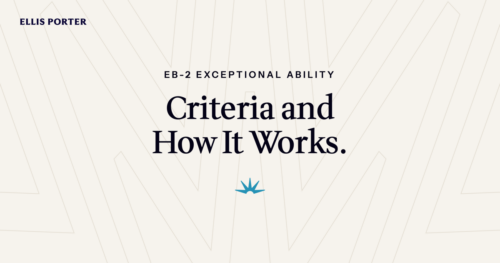 Skilled professional documenting exceptional ability evidence for an EB-2 green card.