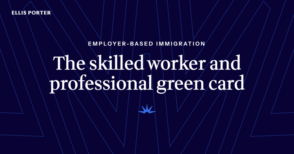 Skilled worker and professional reviewing EB-3 green card requirements.
