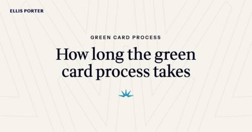 Calendar and USCIS receipt notices showing the stages of a green card timeline.
