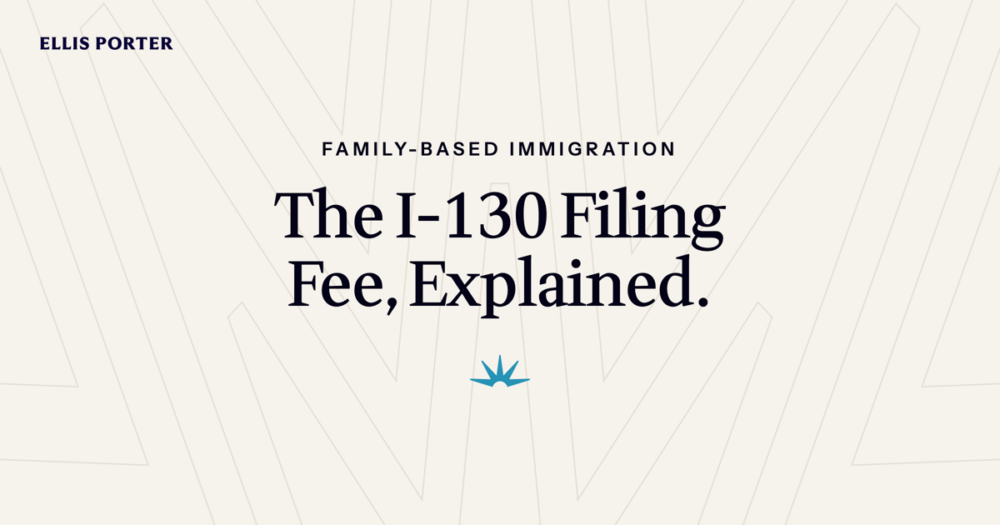 Petitioner checking the current USCIS filing fee for Form I-130.