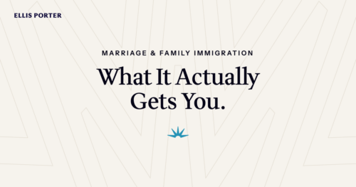Newly married couple reviewing what marriage to a US citizen means for immigration.