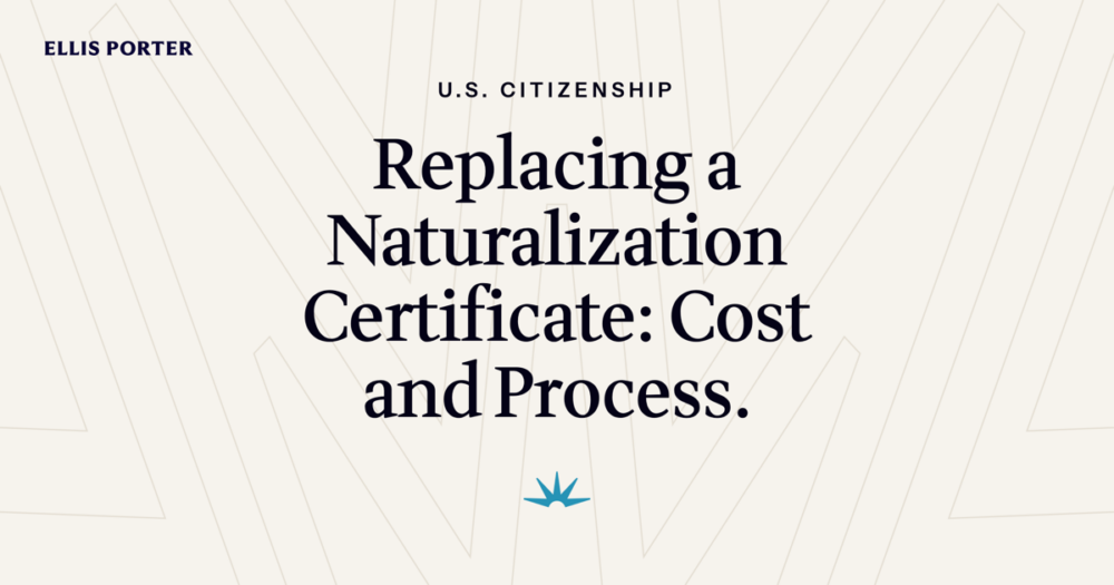 A new U.S. citizen holding a Certificate of Naturalization document.