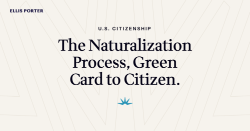 Green card holder preparing the Form N-400 naturalization application.