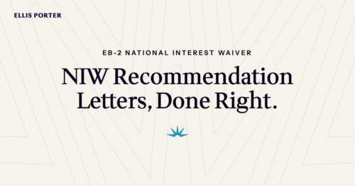Expert drafting a recommendation letter for an EB-2 NIW petition.