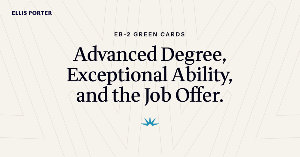 Applicant reviewing the two ways to meet EB-2 green card requirements.