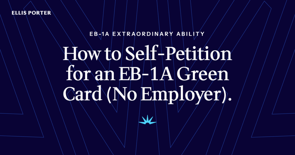 Independent researcher preparing a self-petitioned EB-1A green card filing.