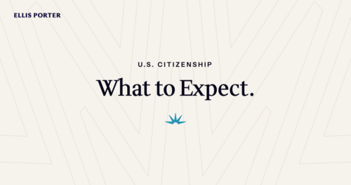 Applicant at a US citizenship naturalization interview with a USCIS officer.
