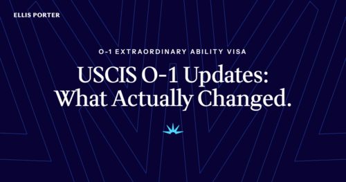 Founder reviewing the 2025 USCIS Policy Manual updates for the O-1 extraordinary ability visa.
